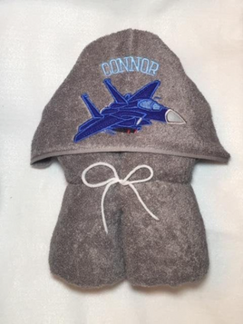 Fighter Jet Hooded Towel